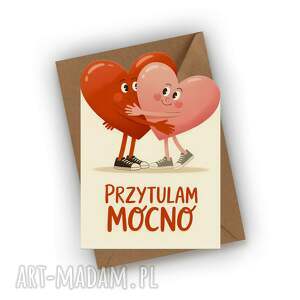 WSPIERAJĄCA MOCNO! Kartka przytulam