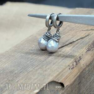 BAROK - perły, wiszące kolczyki, biżuteria autorska