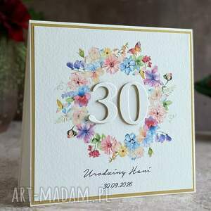 personalizowana kartka na 30 urodziny, bh 35a, elegancka