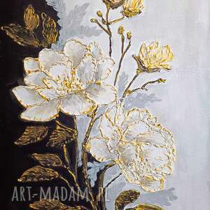 Prezent EKSKLUZYWNA DEKORACJA GLAMOUR - OBRAZ STRUKTURALNY Z TEKSTURĄ