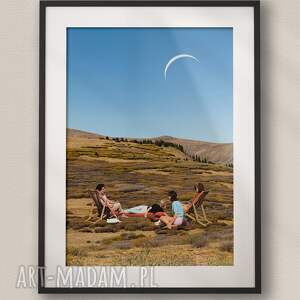 plakat wróżki z zielonego wzgórza - kolaż fine art