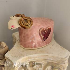 prezent na święta, dekoracje wielkanocne baran ceramiczny, wielkanoc