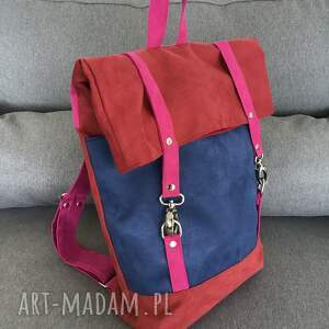 handmade plecak włóczykija - block color