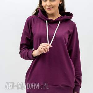 trzyforu bluza z kapturem - seher bakłażan fitness