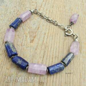 handmade ametyst z lapis lazuli - bransoletka 448