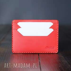 handmade minimalistyczny portfel skórzany na karty