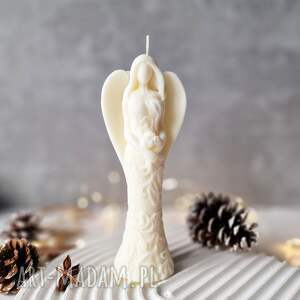 handmade pomysł na świąteczny upominek świeca sojowa peaceful angel