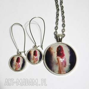 naszyjnik i kolczyki - komplet fairy wróżka, fantasy, prezent
