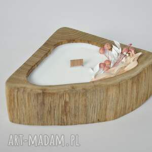 dom świeca sojowa zapachowa drewnie dębu /mięta limonka/ dekoracyjna