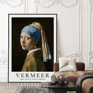 plakaty plakat dziewczyna z perłą vermeer - format 61x91 cm