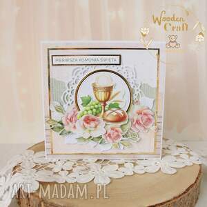 Kartka komunijna do koperty, Pamiątka Komunii, prezent