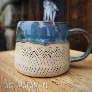 handmade ceramika etno kubek ręcznie robiony | toczone na kole