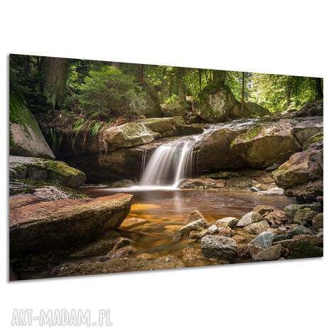 Obraz na płótnie Wodospad 120x80 cm - pejzaż górski