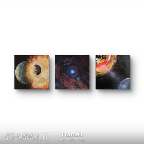 kompozycja galaktyka obraz kosmos, gwiazdy, planeta, proznia