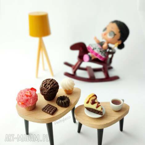 jedzenie dla lalek - lalki, slodycze, masa, babeczka, fimo