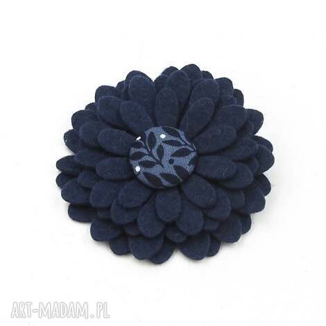 broszka - przypinka, prezent, kwiatek z filcu, broszka kwiatek