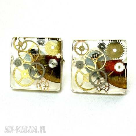 Spinki do mankietów handmade MAN"S PRECIOUS I - Drobiny Czasu | art-Madam.pl