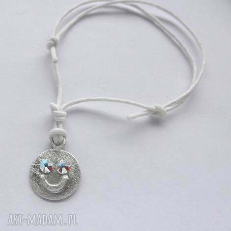 BUŹKA - bransoletka z srebra 925 z kryształkami Swarovski Elements (rzęcznie robiona)