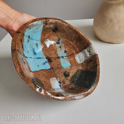 miska ceramiczna, ciężka, surowa, prezent na urodziny, pomysł