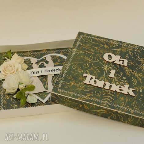 kartka w pudełku na ślub