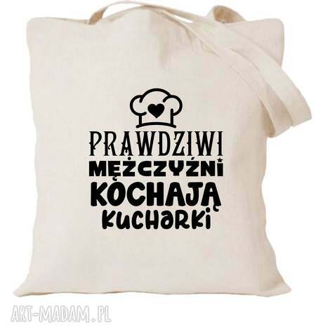 Torba bawełniana z nadrukiem dla kucharza i kucharki - prezent