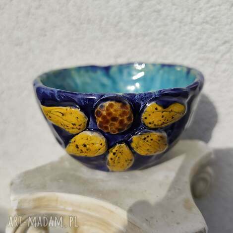 Miseczka ceramiczna na orzeszki - żabka, ręcznie robiona