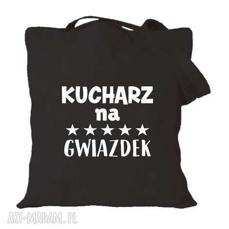 Torba bawełniana z nadrukiem dla kucharza i kucharki - prezent na urodziny