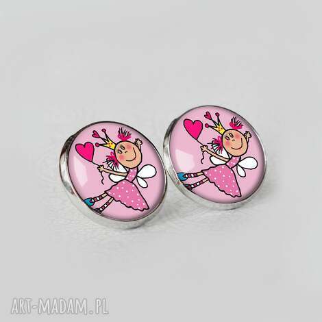 little princess - kolczyki dla małej księżniczki delikatne, malutkie, drobne