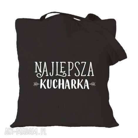 Torba bawełniana z nadrukiem dla kucharki i kucharza - prezent