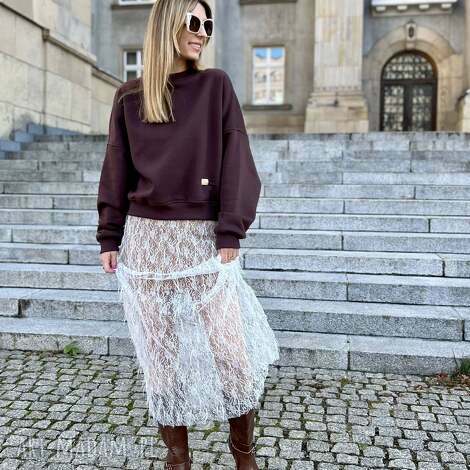 hot chocolate / klasyczna bluza bawełniana bawełny, ciepłe