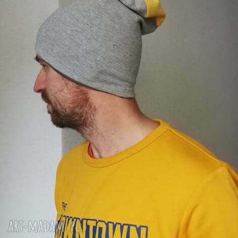 czapka damska męska unisex sportowa uniwersalna, etno boho, dzianina