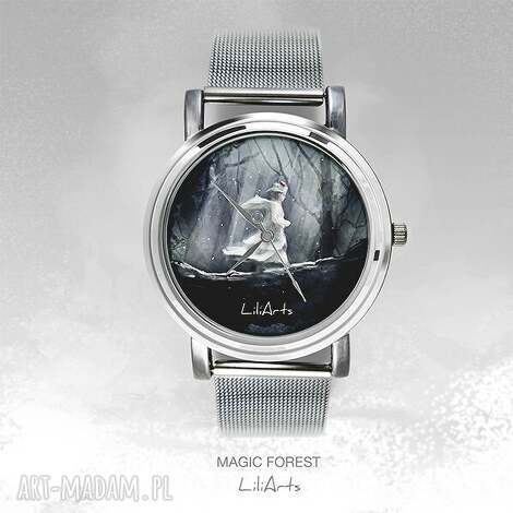 zegarek, bransoletka - magiczny las magic forest watch, modny świąteczny