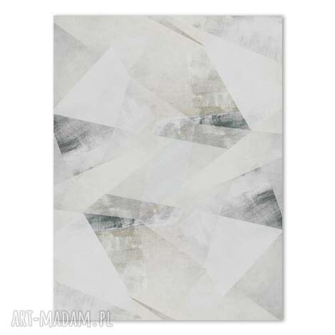 Plakat 30x40 Neutralna Abstrakcja 2 -0103 - jasny minimalizm do salonu