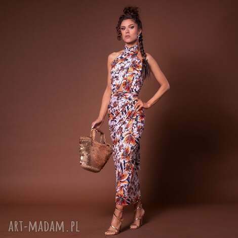 milita nikonorov spódnica kopertowa elegancka, oryginalna, efektowna