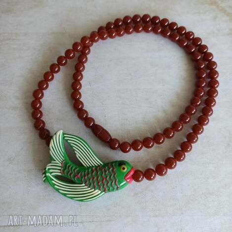 rybka - korale - wesoly, naszyjnik