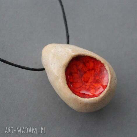 łezka - wisorek ceramiczny prezent, rocznica święta, ona, minimalizm