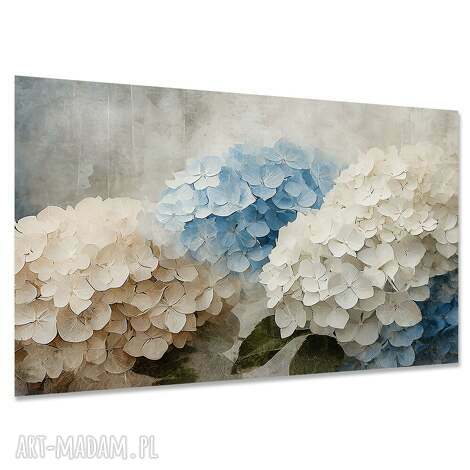 Obraz na ścianę Białe Kwiaty 46 naturalny 120x80 - gotowy do zawieszenia