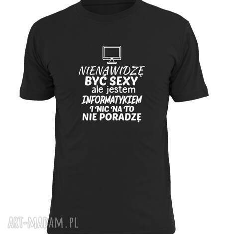 Koszulka z nadrukiem dla informatyka - najlepszy programista, prezent na urodziny