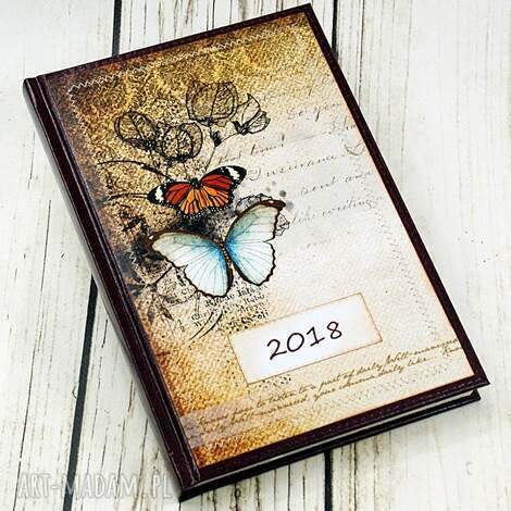 notesy kalendarz książkowy 2028-czas motyli terminarz, notatnik