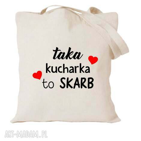 Torba bawełniana z nadrukiem dla kucharza i kucharki - prezent