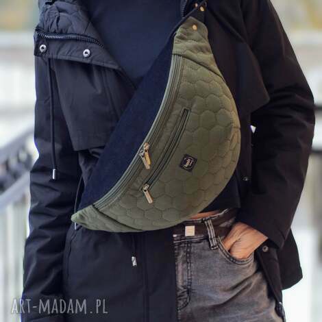 oliwkowo - czarna nerka xxl, mini plecak nerkoplecak na prezent, pluszowa