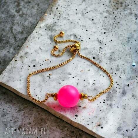 Swarovski Neon Pearls ONE neon pink - bransoletka