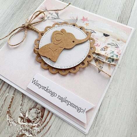 kartka na urodziny roczek babyshower, chrzest święty dla dziewczynki