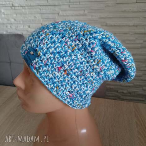 czapka smerfetka czapka damska, dziewczęca, młodzieżowa