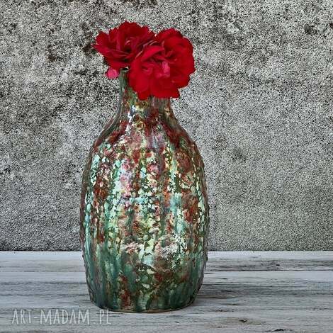wazon butla ceramiczna, ceramika artystyczna dekoracja wnętrza, prezent pod