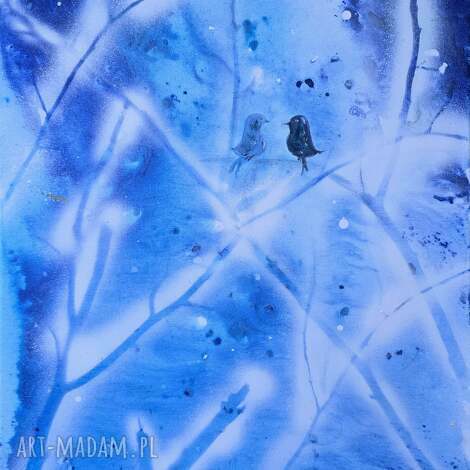 In the moonlight - obraz akrylowy ręcznie malowany na płótnie 50x40 cm