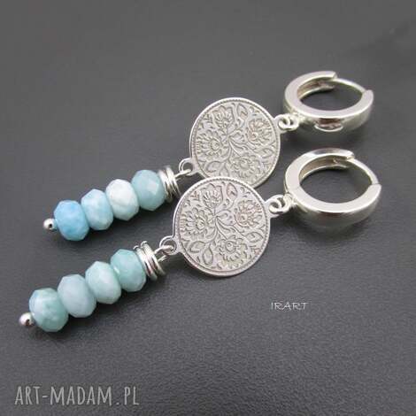 larimar z folkiem srebro