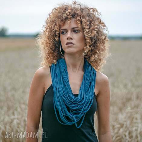 naszyjnik dzianinowy apaszka, szal