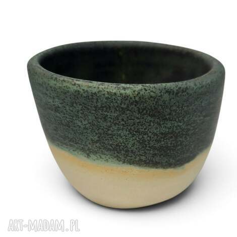 Ceramiczna czarka handmade 150 ml - morski turkus