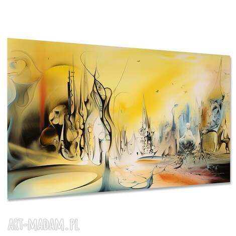 Obraz na płótnie Budda 120x80 - słoneczne kolory abstrakcja 66